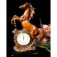 Mahogany Series "Horse Raring Back Clock"