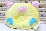 YIMA 触り心地よいベビー枕　可愛いぶた型　絶壁防止枕　ドーナツ枕 25*19CM