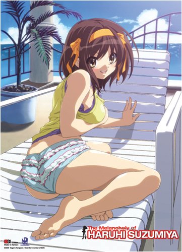 The Melancholy of Haruhi Suzumiya: Haruhi Pool Side Wall Scroll
