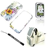 WHITE FLOWER BUTTERFLY Crystal Protective Hard Plastic Graphic Case for T-M ....