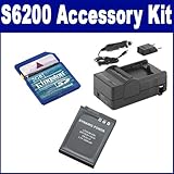 Nikon Coolpix S6200 Digital Camera Accessory Kit includes: KSD2GB Memory Ca ....