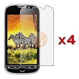 Clear LCD Screen Protector Guard for HTC myTouch 4G (4 Packs)