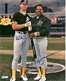 Mark McGwire and Reggie Jackson Oakland A's Dual Autographed 8x10 Photograph