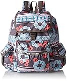 LeSportsac Voyager Nylon Backpack Handbag,Folk Flora,One Size