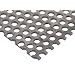 Hot Rolled Steel A36 Perforated Sheet, Staggered 0.25" Round Perfs, 0.375" Center Spacing, 0.12" Thick, 12" Width, 12" Length