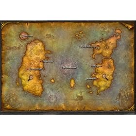 The World of Warcraft Two-Sided World Map 24" X 32"