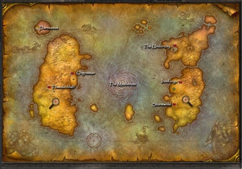 world of warcraft map. The World of Warcraft