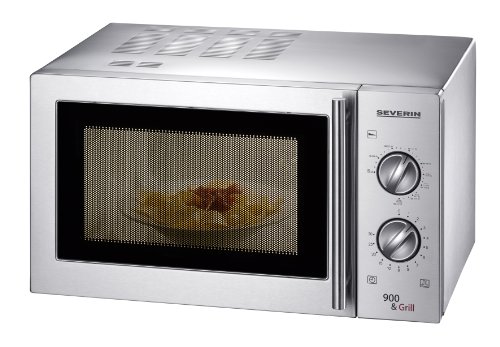 PK Severin MW 7849 Mikrowelle / 900 Watt / Grill 1000 Watt / 23 L Garraum / edelstahl Produktbild