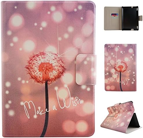 Amazon Kindle Fire HDX 7 Case, Showing Totem Series PU Leather Outer Shell + Soft TPU Inner Shell Protective Case Only for 7 Inches Amazon Kindle Fire HDX Tablet Case (Dandelion)
