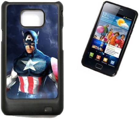 Samsung Galaxy S2 i9100 Hard Case with Printed Design CAPTAIN AMERICA