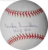 Duke Snider Autographed Baseball with HOF 80 Inscription