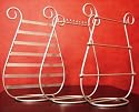 Silver Jewelry Set of 3 - Necklace Holder / Bracelet Holder / Earring Holder ~ Jewelry Organizer / Tree / Stand / Display