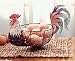 Kitchen & Housewares : Rooster Tin Basket