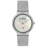 Skagen Women's 644LSS Crystal Accented Mesh Stainless Steel Watch