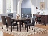 Danville 5-Pc Marble Top Dining Table Set by Acme
