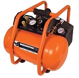 Industrial Air Contractor CP1580525 5-Gallon Roll Cage Oil-Lube Direct Drive Air Compressor, Orange