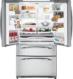 GE Profile PGCS1NFYSS Stainless Steel, 20.7 Cu. Ft. Counter Depth, French Door Refrigerator with