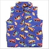 Boys Printed Polar 200 Classic Fleece Vest-Truck-Print/Royal-4
