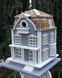 Sag Harbor Birdhouse - Blue with Mansard Roof