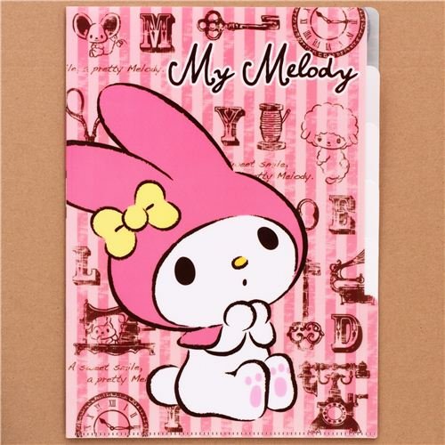 Cartellina A4 5 tasche coniglio My Melody Vintage