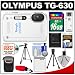 Olympus Tough TG-630 iHS Shock & Waterproof Digital Camera (White) with 16GB Card + Case + Battery + 2 Tripods + Accessory Kit