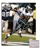 Reggie Brown NFL Philadelphia Eagles Hand Signed 8x10 Photograph White Jersey