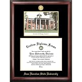 Sam Houston State University Gold Embossed Diploma Frame with Limited Edition Lithograph