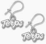 Maryland Terrapins Terps Dangle Earrings - Sterling Silver Jewelry