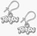 Maryland Terrapins Terps Dangle Earrings - Sterling Silver Jewelry