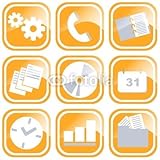 IMAGE OF Wallmonkeys Peel and Stick Wall Decals - Button Symbol Communication - 48