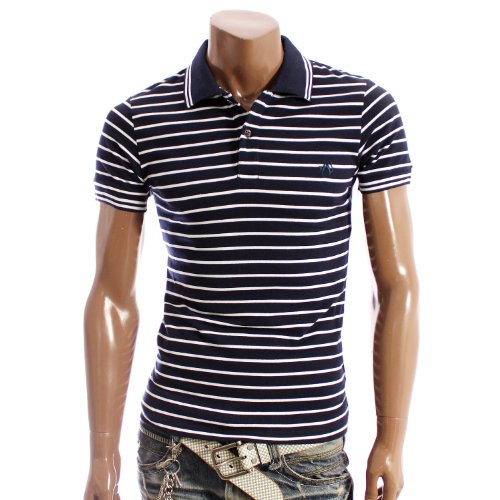 Herren T-shirt Stripe Polohemd (A036)