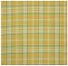 Durable Flat Weave 100% Cotton Yellow Plaid Tablecloth 60x60 Inches