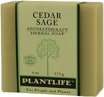 Cedar Sage 100% Pure & Natural Aromatherapy Herbal Soap- 4 oz(113g)
