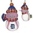 Detroit Tigers MLB All-Star Light-Up Acrylic Snowman Ornament (3")