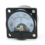 uxcell　 交流電圧パネルメータ　交流電圧 0-300V範囲　電圧計　ゲージ　プラスチック