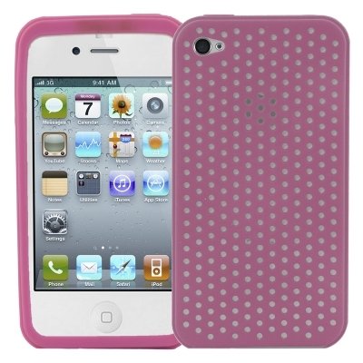 Logotrans Net Series Silikon Schutzh&uuml;lle f&uuml;r Apple iPhone 4 rosa Preisvergleich
