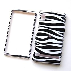 Motorola Droid A855 Verizon Snap On Protector Hard Case Image Cover Zebra Pattern