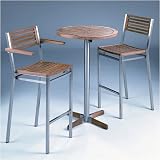 Barlow Tyrie 1EQH.T/1EQHC.T/2EQCH07 Equinox 2-Seat Outdoor High Dining Set