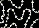 Clear Iridescent Diamond Shaped Beaded Christmas Garland 9'