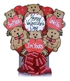 Gourmet Food : Hugs and Kisses Bear Cookie Bouquet, 12