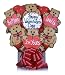 Hugs and Kisses Bear Cookie Bouquet