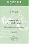 Introduction � la cristallochimie : S...