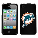 iPhone 4 Miami Dolphins Black Snap on Superior Hard Cover