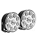 Ultra Bright White Round 12V 9 LED Flood Beam Work DRL Daytime Running Fog Light For Chevy Ford Charger Dodge GMC Denali