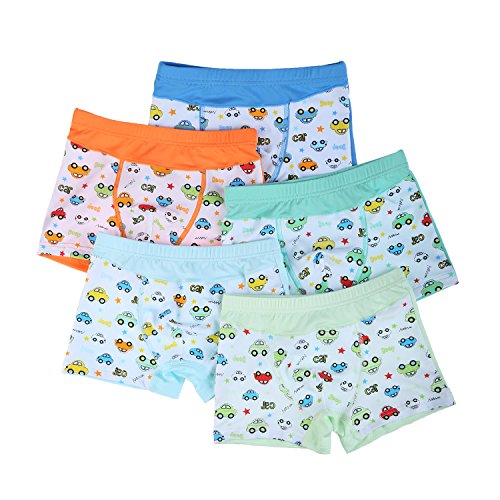 Bala Bala Underwear Brief Boys Boxer Briefs 5-pack Cartoon Underwear Boxers for Boy