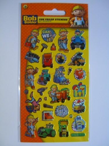 Bob The Builder - Fun Foiled Stickers (Reuseable)