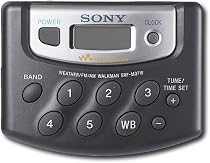Sony SRF-M37W Walkman Digital Tuning Weather/FM/AM Stereo Radio (Black)