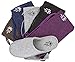 Women's Memory Foam Cotton Washable Slippers with Matching Travel Bag for Home Hotel Spa Bedroom, M, Purple