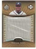 2005 Reflections Super Swatch AJ Andruw Jones Atlanta Braves (Piece of Authentic Game Used Jersey - Baseball Cards)