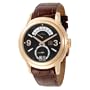 ESQ by Movado Men's 7301234 Quest Brown Crocodile Grained Leather Strap Black Dial Watch